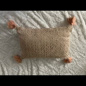 Pink decorative pillow